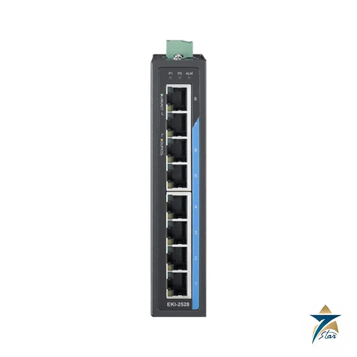 advantech-eki-2528 Advantech EKI-2528 8-port unmanaged industrial Ethernet switch