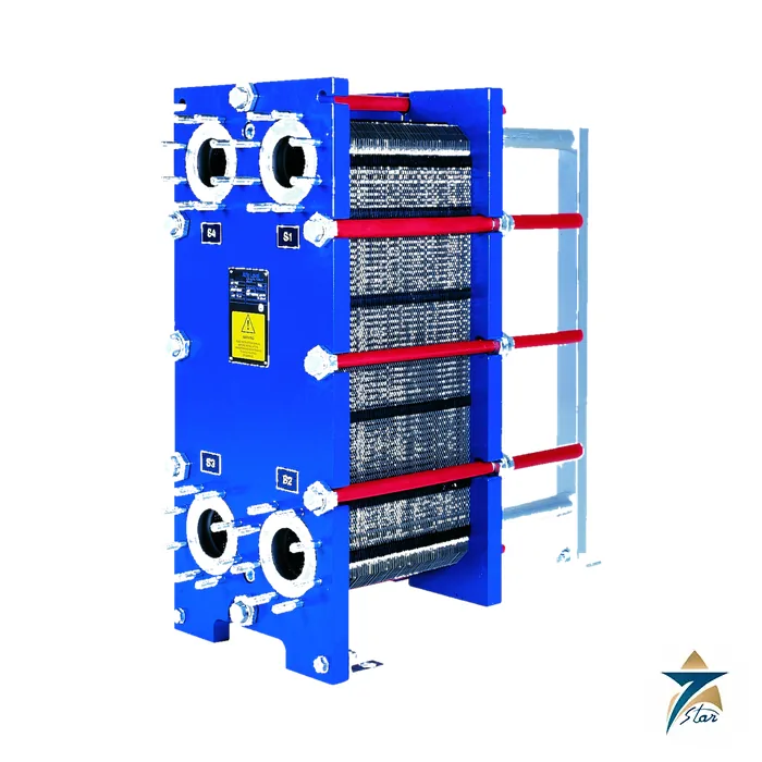 alfa-laval-m10 Alfa Laval M10 gasketed plate heat exchanger frame with plate pack
