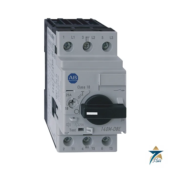 allen-bradley-140m-d8e-c20-product-photo Allen-Bradley 140M motor protection circuit breaker, D frame (family image) for 140M-D8E-C20