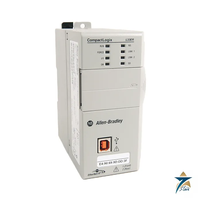 allen-bradley-1769-l33er-compactlogix-5370-l3-controller-2mb Allen-Bradley 1769-L33ER CompactLogix 5370 L3 controller with 2 MB memory