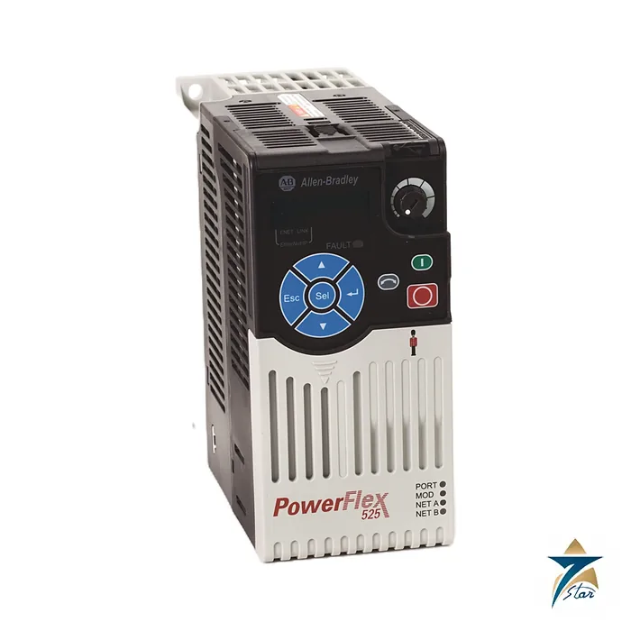 Allen-Bradley 25B-D2P3N114 PowerFlex 525 0.75 kW drive with EMC filter, frame A family image