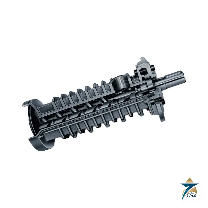 Allweiler ALLIFT screw pump sectional view