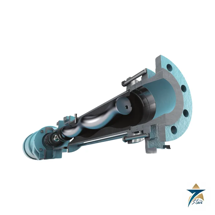 Allweiler OptiFix progressing cavity pump cutaway