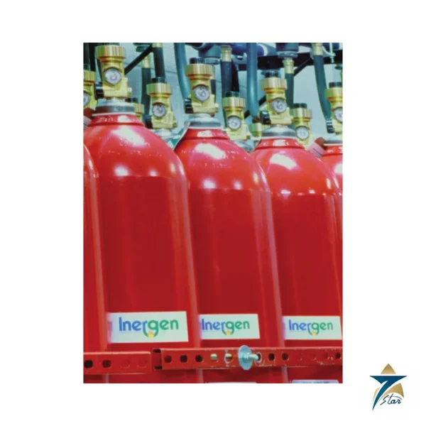 Ansul INERGEN cylinders with INERGEN labels