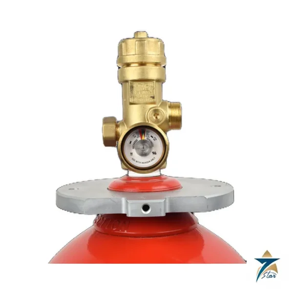 Ansul INERGEN iFLOW valve on agent container