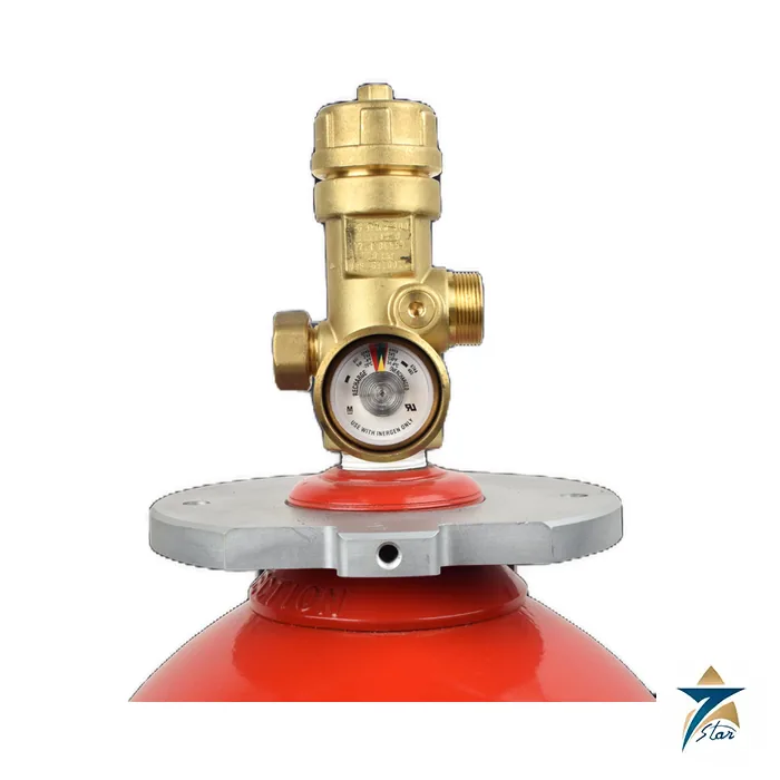 Ansul INERGEN iFLOW valve on agent container Ansul INERGEN iFLOW valve on agent container