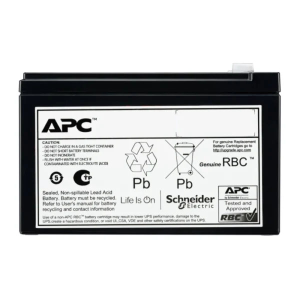 APC APCRBCV205 Replacement Battery Cartridge VRLA 9Ah 72V DC 2-year warranty