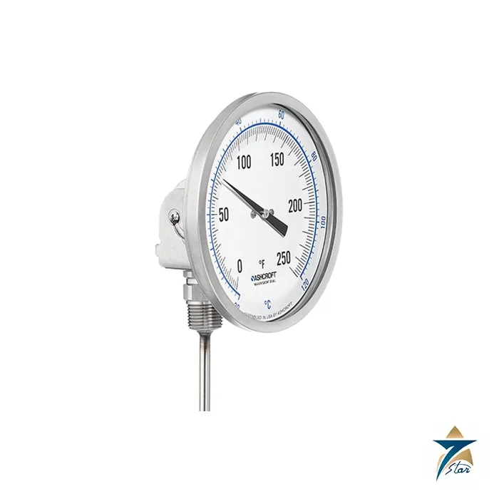 Ashcroft EI Bimetal Thermometer with Everyangle Connection Ashcroft EI Bimetal Thermometer with Everyangle Connection Supplied by Seven Star LLC