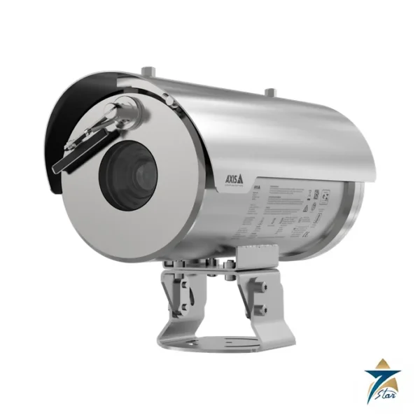 Axis XFQ1656 explosion-protected box camera in stainless steel housing