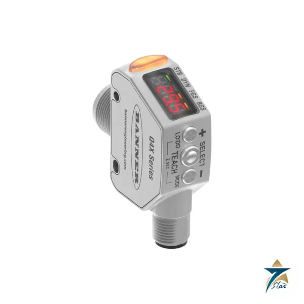 Banner Q4X Rugged Stainless Steel Laser Distance Sensor Supplied by Seven Star LLC