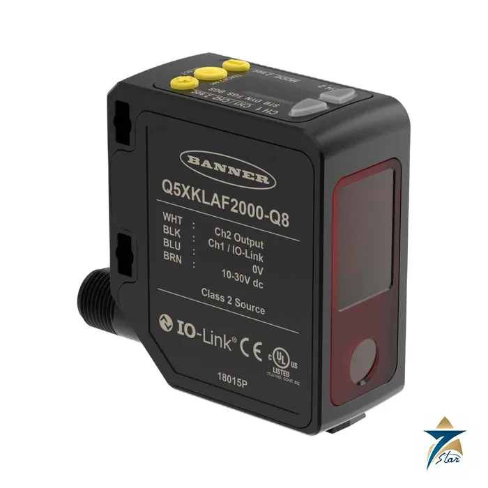 banner-q5xklaf2000-q8-laser-triangulation-sensor-with-io-link Banner Q5XKLAF2000-Q8 laser triangulation sensor with display and IO-Link
