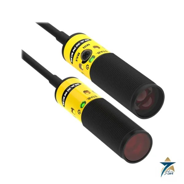 Banner S18-2 plastic 18 mm barrel photoelectric sensor