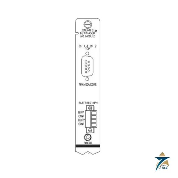 Bently Nevada 126648-02 Isolated Keyphasor I/O Module, External