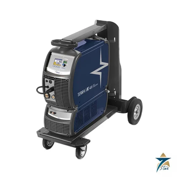 Böhler Welding TERRA NX 400 SMC MIG/MAG welding machine on trolley