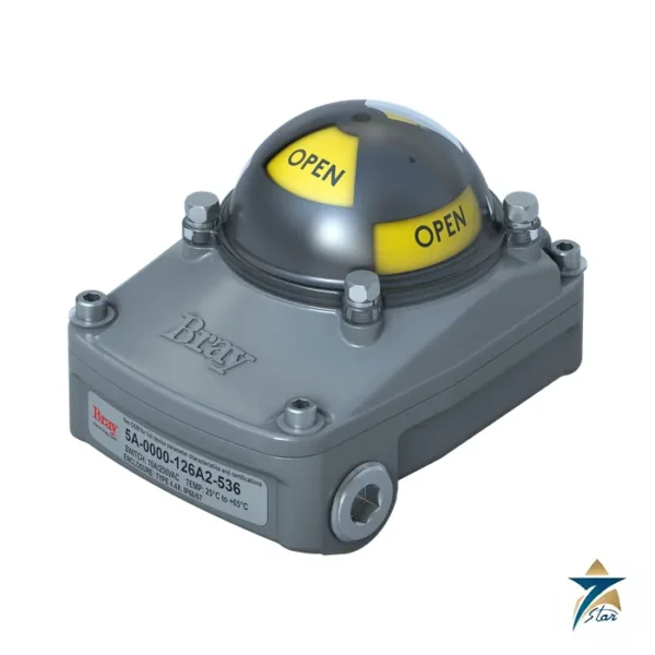 Bray Series 5A valve status monitor switch box with open indicator dome