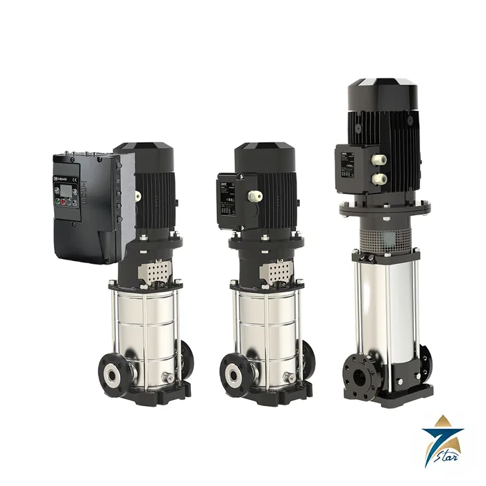 Caprari CVD Vertical Multistage Electric Pump, Stainless, IE3 Caprari CVD series vertical multistage electric pump (official family photo, MXV-style image from the Caprari site)