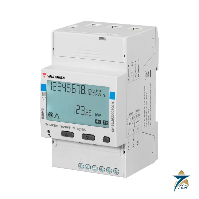 carlo-gavazzi-em540dinav23xs1pfa Carlo Gavazzi EM540DINAV23XS1PFA three-phase energy analyzer