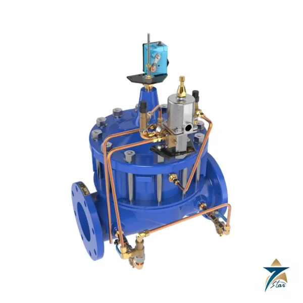 Cla-Val 60-11 booster pump control valve with solenoid and limit switch