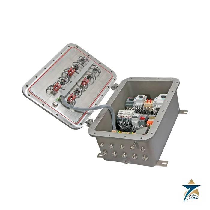 cortem-ejbx Cortem EJBX stainless steel Ex junction box with open lid