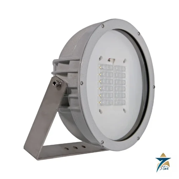 Cortem EVNL-40 round Ex LED floodlight with bracket