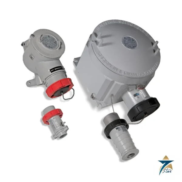 Cortem PYN socket and SPYN plug Ex aluminium plugs and sockets