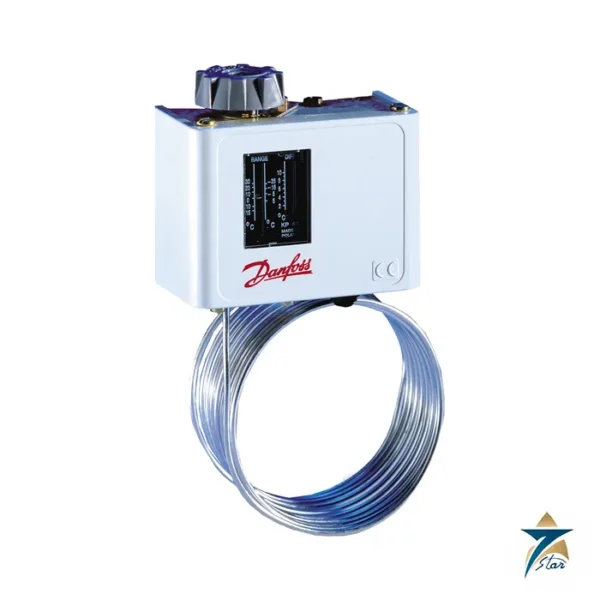 Danfoss KP 61 thermostat with capillary tube sensor (official image of the KP 61 type)
