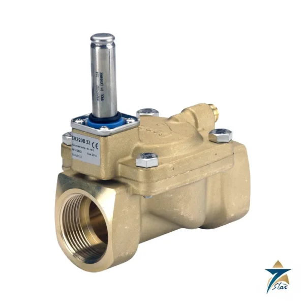 Danfoss EV220B solenoid valve G thread (official image of the EV220B 15-50 range)