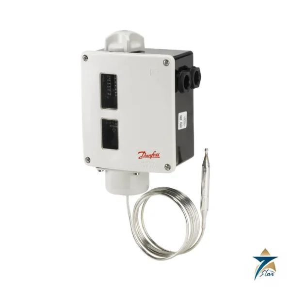 Danfoss RT 101 thermostat with capillary tube sensor (official image of the RT 101 type)