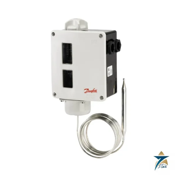 Danfoss RT 14 thermostat with capillary tube sensor (official image of the RT 14 type)