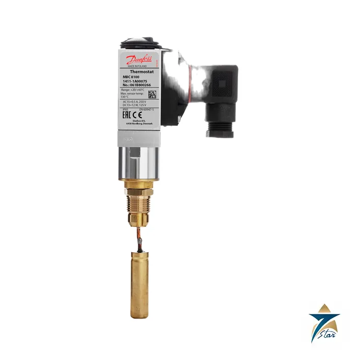 dan-357039 Danfoss MBC 8100 thermostat with rigid sensor (official image of the MBC 8100 type)