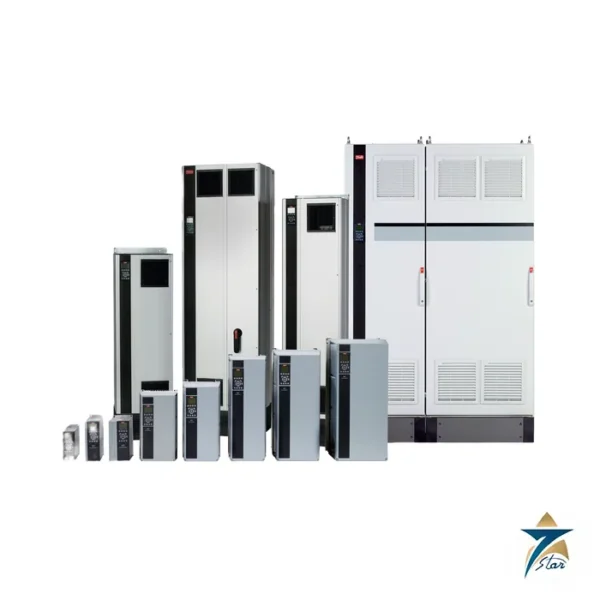 Danfoss VLT AutomationDrive FC 300 range, family image of FC 301 and FC 302 drives (3 kW FC 302 drive 131B0032)