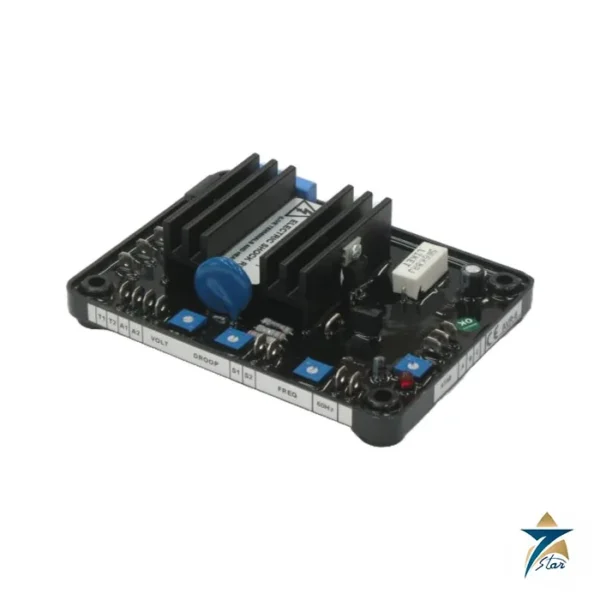 Datakom AVR-8 alternator voltage regulator board with heatsinks