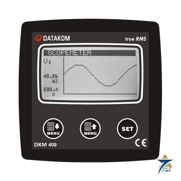 Datakom DKM-409 network analyser with scopemeter display Datakom DKM-409 network analyser with scopemeter display