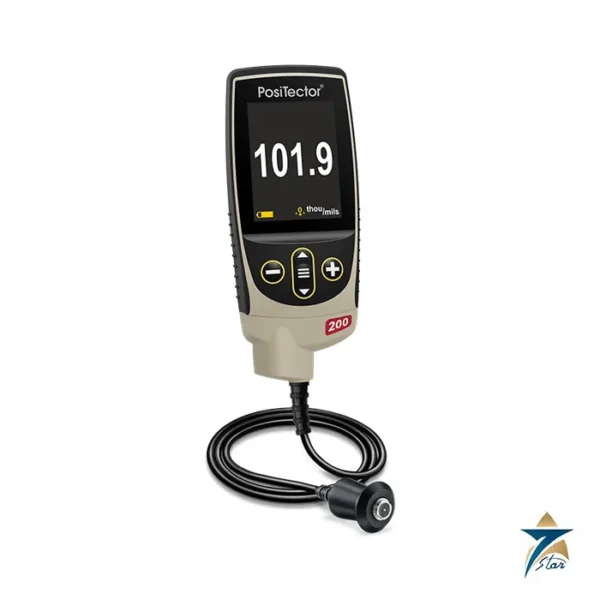 DeFelsko PosiTector 200 ultrasonic coating thickness gage with probe