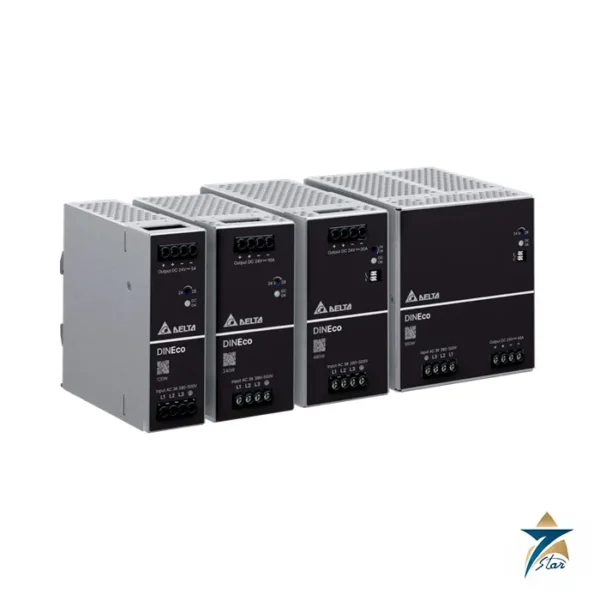 Delta DIN Eco three-phase DIN rail power supplies