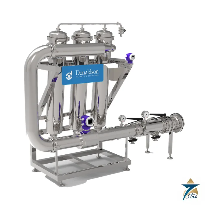 donaldson-ag1398001-high-flow-skid-4x60-inch Donaldson High Flow Skid stainless steel filtration skid (official product image)