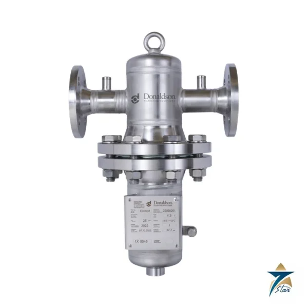 Donaldson EG stainless steel gas filter housing (official product image)