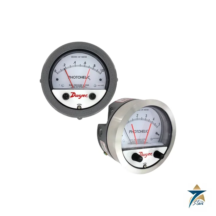 Dwyer Photohelic 3000MR/3000MRS Differential Pressure Switch Gauge Dwyer Photohelic 3000MR/3000MRS Differential Pressure Switch Gauge Supplied by Seven Star LLC