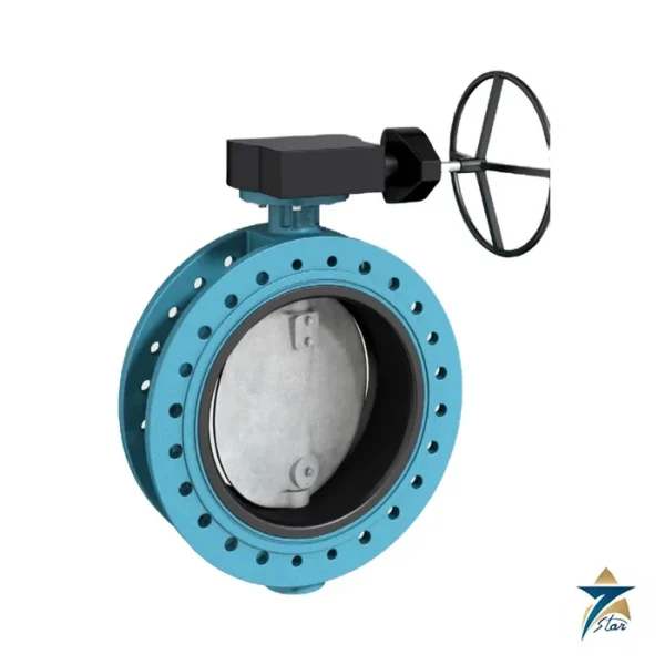 EBRO F 012-A double flanged butterfly valve with gear operator