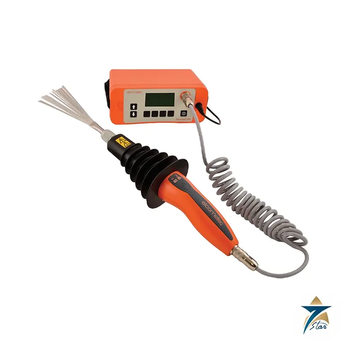 elcometer-266 Elcometer 266 holiday detector with probe handle and band brush