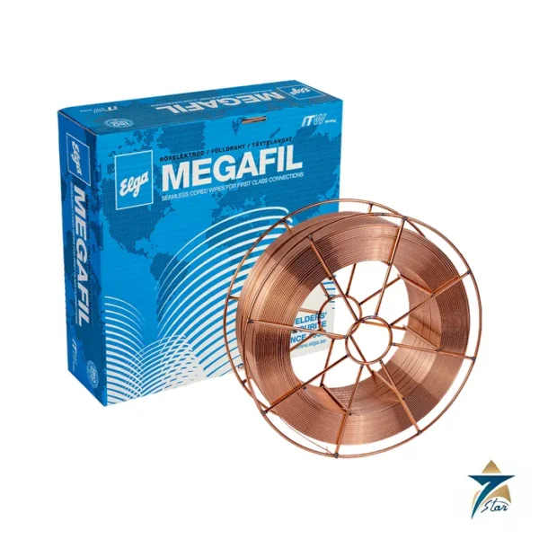 Elga Megafil seamless cored wire box and spool