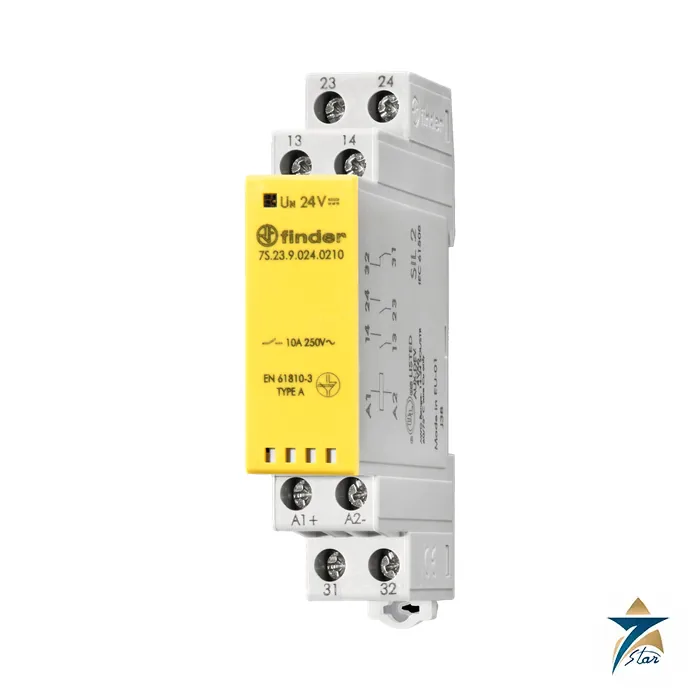 finder-7s-23-9-024-0210 Finder 7S.23.9.024.0210 forcibly guided safety relay module