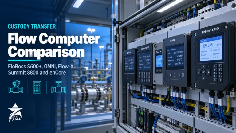 Panel-mounted custody transfer flow computers in a metering control room, Seven Star LLC