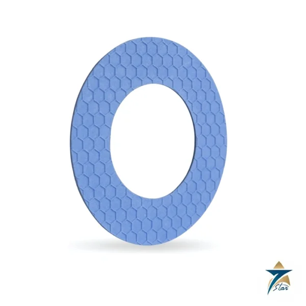 Garlock GYLON EPIX Style 3504 EPX blue hex-profile PTFE ring gasket