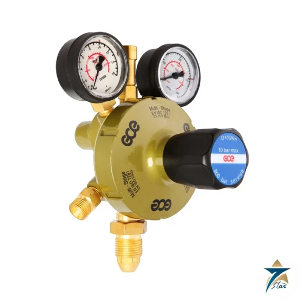 GCE MULTISTAGE S2+ two-stage oxygen cylinder regulator