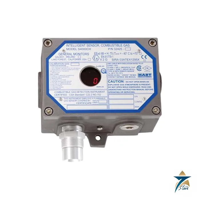 General Monitors S4000CH Intelligent Combustible Gas Detector General Monitors S4000CH Intelligent Combustible Gas Detector Supplied by Seven Star LLC
