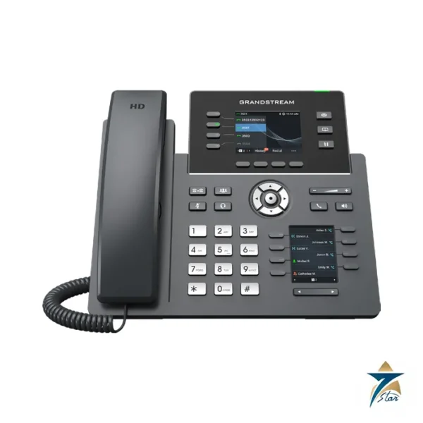 Grandstream GRP2614 4-line carrier-grade IP phone with dual colour screens