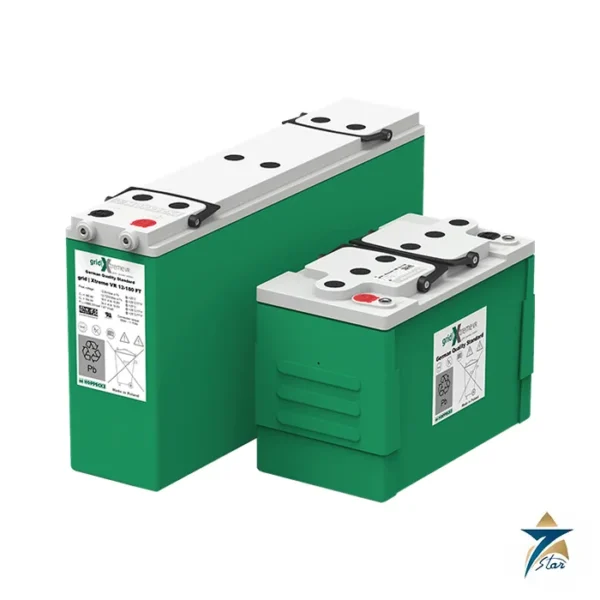 HOPPECKE grid Xtreme VR pure lead AGM battery family photo (12-150 is one type of the range)