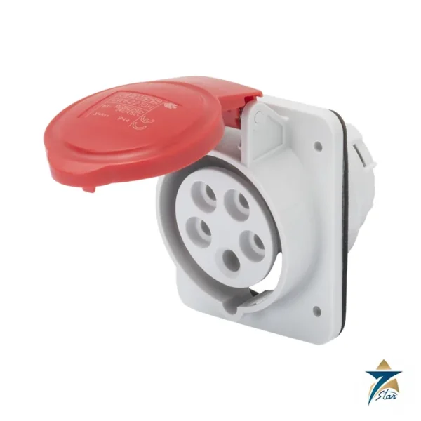 Gewiss GW62220H 10 degree angled flush-mounting socket-outlet 32A