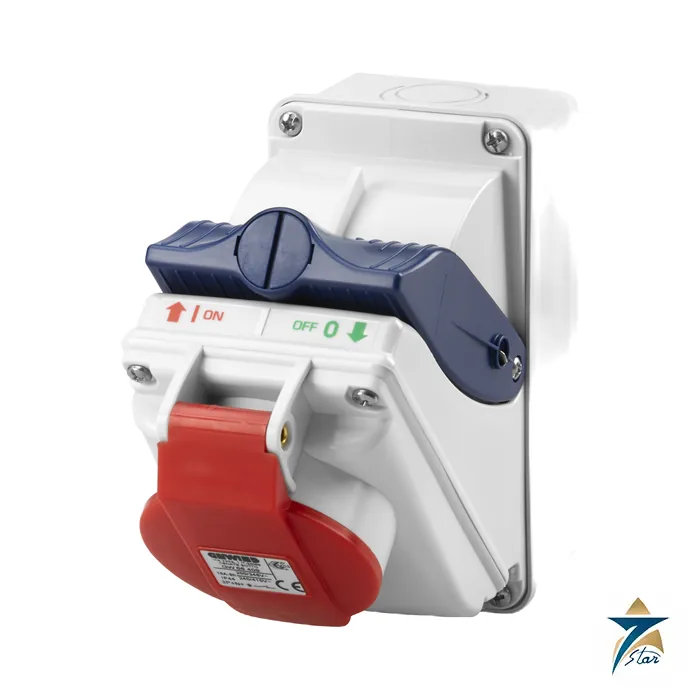 gw66420-gewiss Gewiss GW66420 COMBIBLOC interlocked socket-outlet 32A 3P+N+E IP44